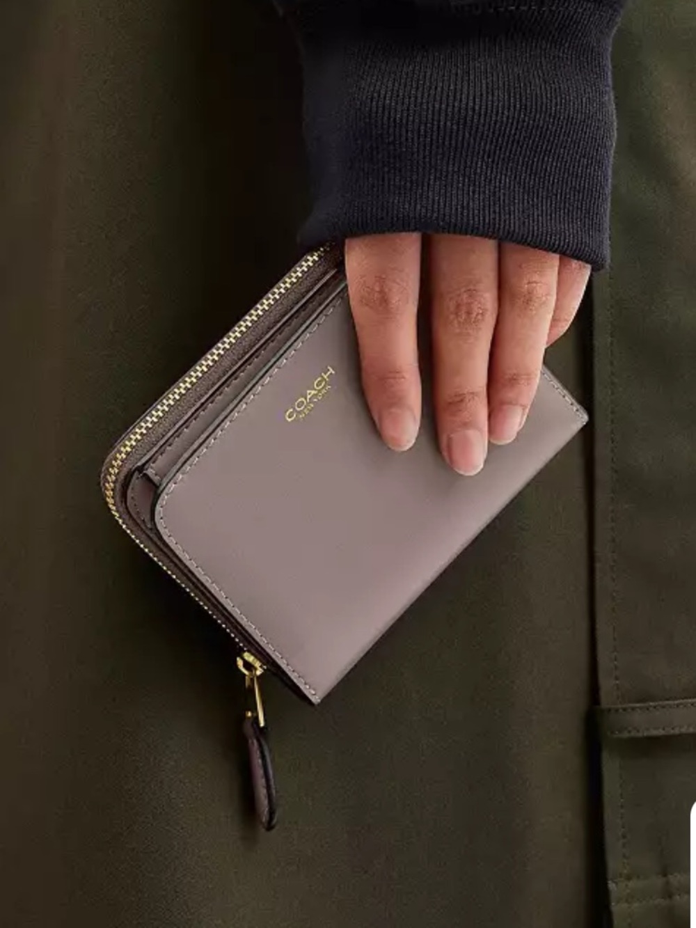 Coach New York Billfold Wallet Ash Grey